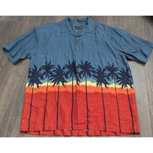 Ocean Pacific Shirt Mens Large Short Sleeve Pocket Button Up (570)